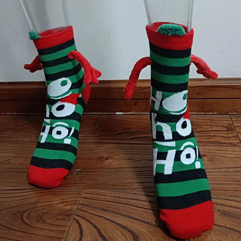 Christmas Stockings Autumn Winter Cotton Magnet Lodestone Hand Tube Socks - EX-STOCK Canada