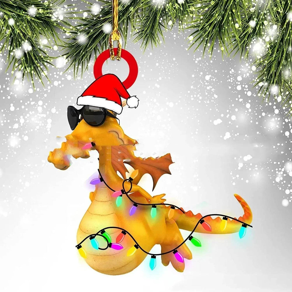 Dinosaur Dragon Egg Christmas Decorations Pendant Acrylic - EX-STOCK Canada