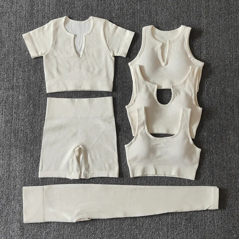 6pcs Yoga Workout Outfit set for women Gym clothes - EX-STOCK CANADA
