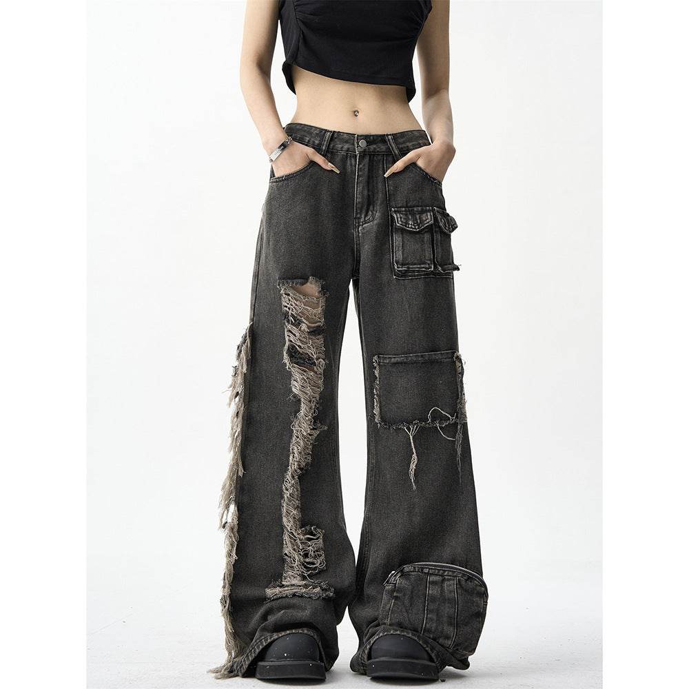 American Street Niche Oversized jeans Cargo pants for women - EX-STOCK Canada