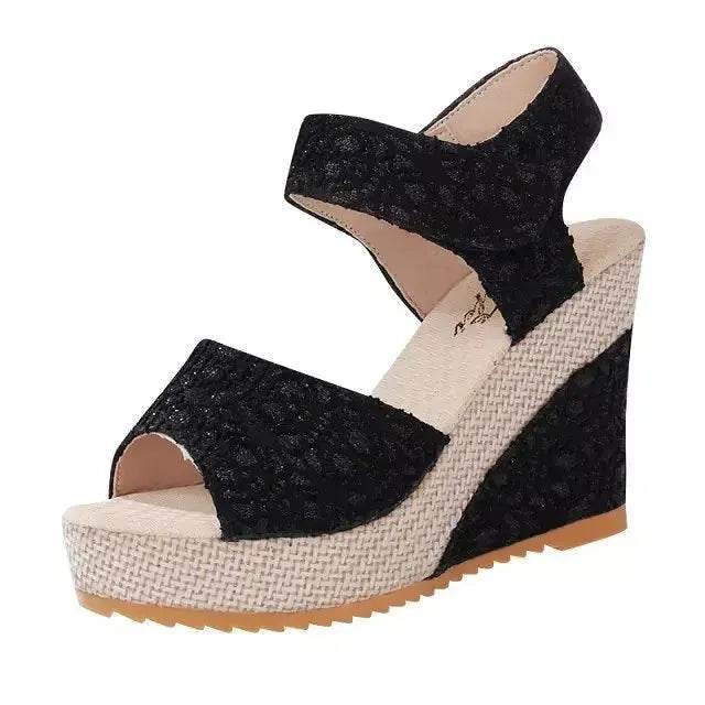 Platform High Wedge Sandals Plain Work sandals for women - EX-STOCK Canada