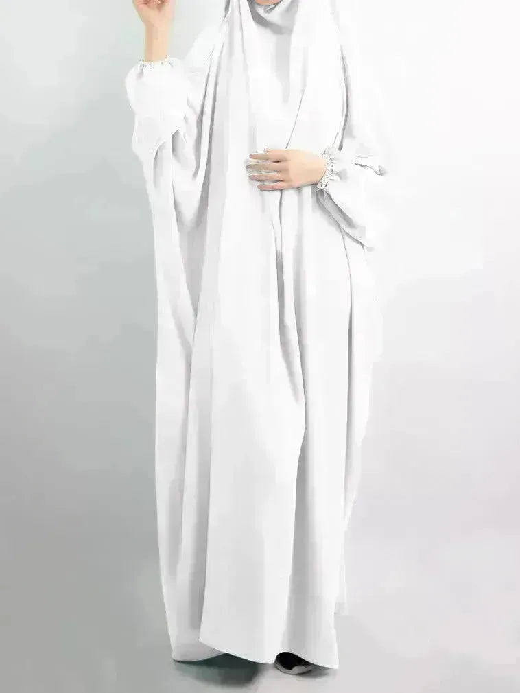 Abaya per Umrah Jalabiya per donne semplici kaftan Abaya Arabwear per donne