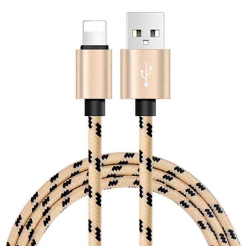 Nylon Braided Lattice Resistant Mobile Phone Data Cable Charging Cable - EX-STOCK Canada