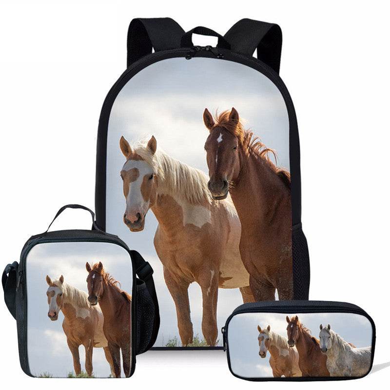 3 in 1 Matching Preschool Backpack Lunchbox Set Stationary Bag - EX-STOCK Canada