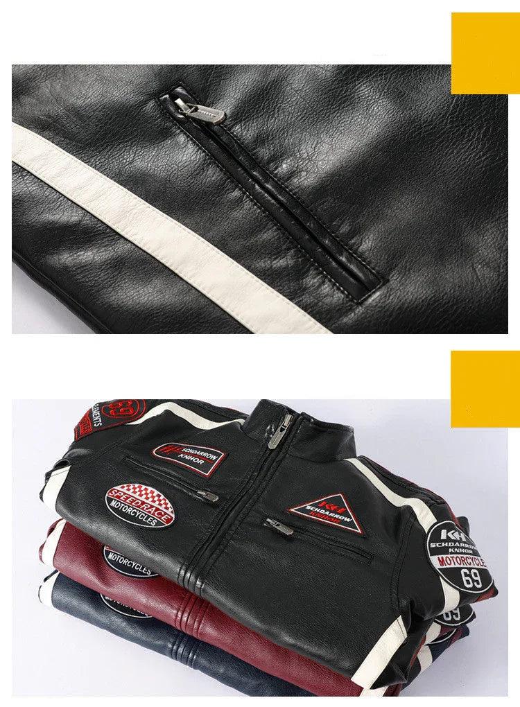Men's Motorcycle Leather Street Motorcycle Racing Suit EX-STOCK Canada