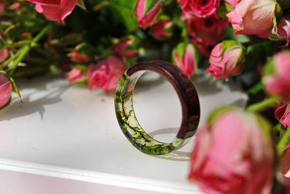 Simple Version Of The Sea DIY Handmade Ring Resin Ring - EX-STOCK Canada