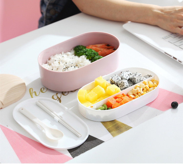 Nordic Style Wooden Sushi Lunch Box Sealed Leak-Proof Lunch Box With Cutlery EX-STOCK