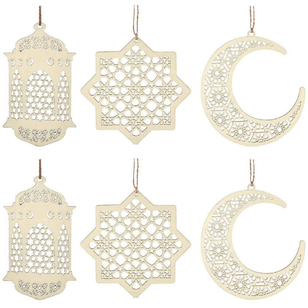 Eid Mubarak Pendant Desktop Wooden Decorative Ornament - EX-STOCK Canada