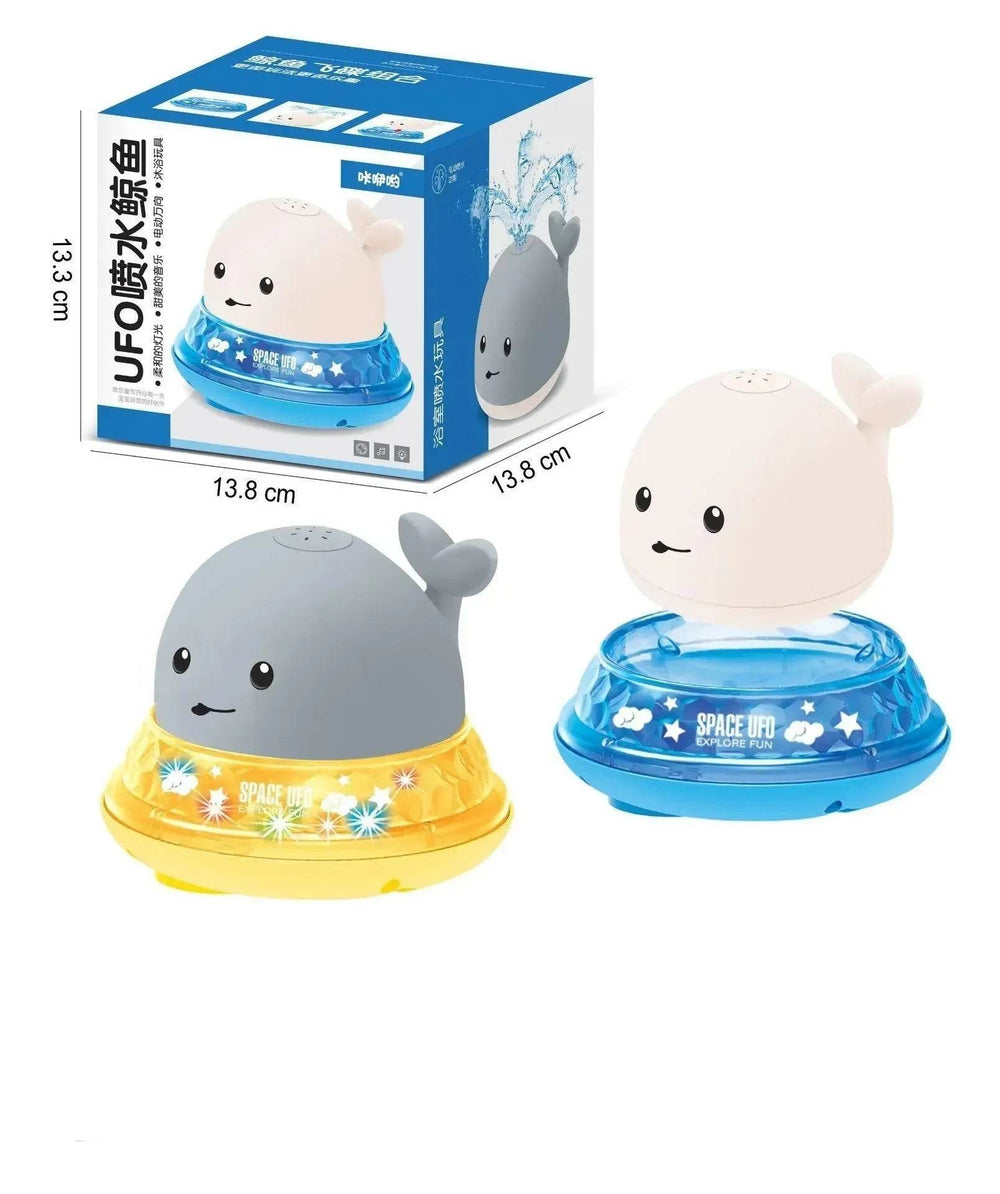 Baby Cute LED Light spray water whale bath toy - EX-STOCK Canada