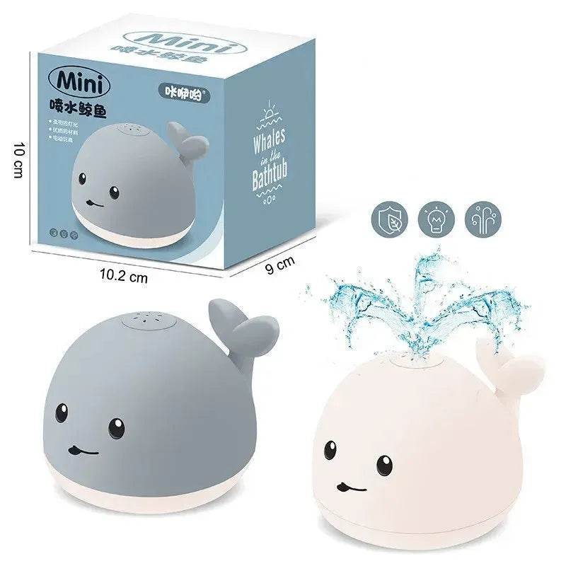 Baby Cute LED Light spray water whale bath toy - EX-STOCK Canada