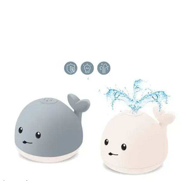Baby Cute LED Light spray water whale bath toy - EX-STOCK Canada