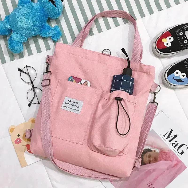 Square Canvas Totes Bag Lady With One Shoulder Slung Bag Canvas Bag for Women - EX-STOCK Canada