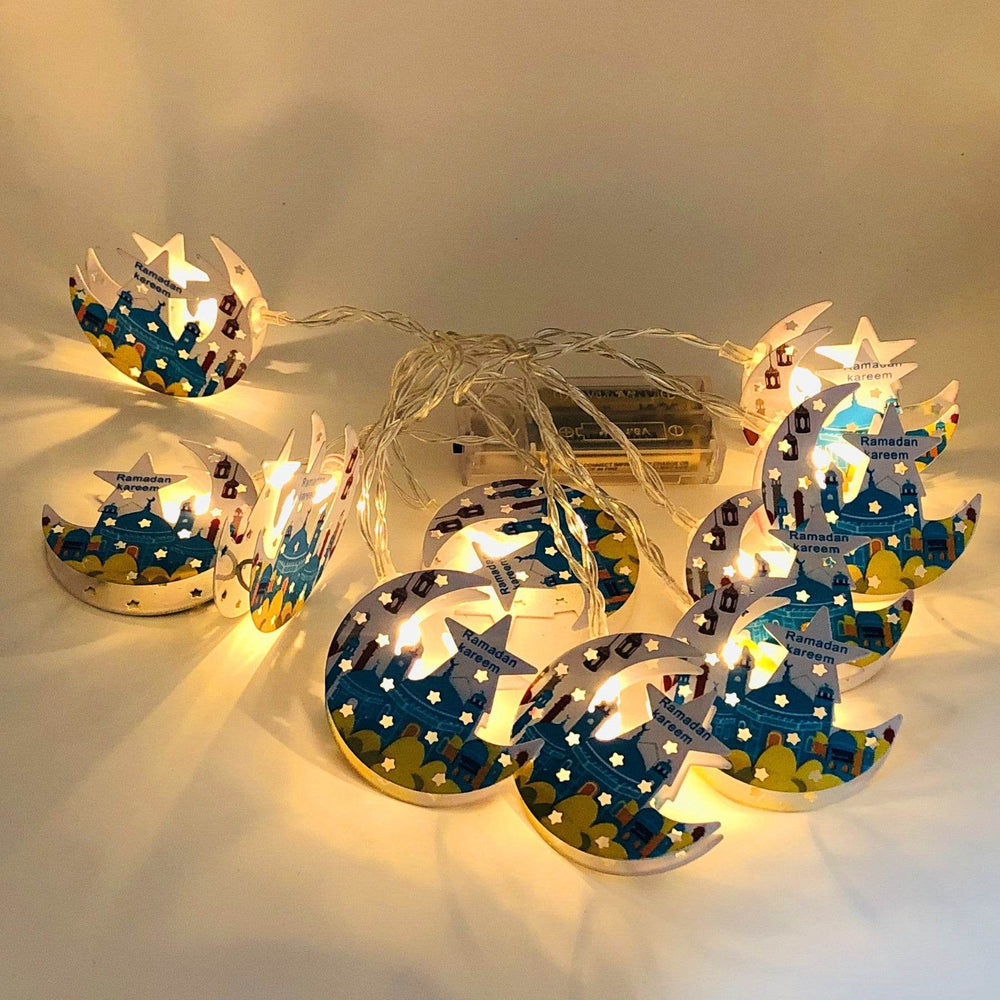 LED Lantern Palace Lantern Eid Mubarak String Lights Ramadan Festival Decoration - EX-STOCK Canada
