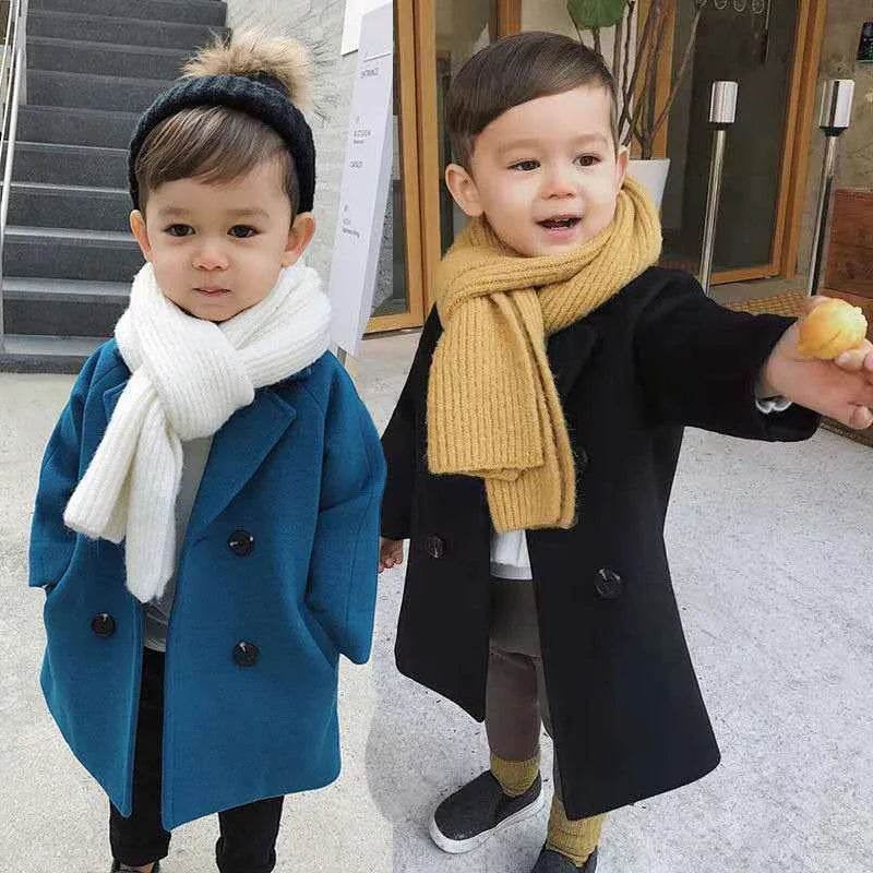 Children Winter Lapel Cardigan Jacket Kids - EX-STOCK Canada