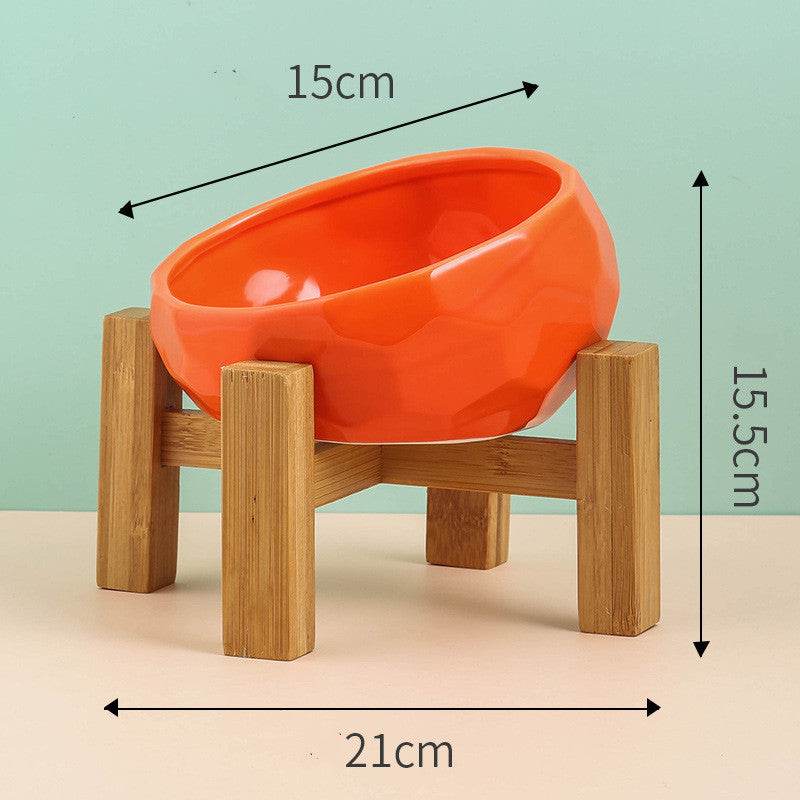 Pet Supplies Bowl Ceramic Cat Bowl Dog Bowl Oblique Mouth - EX-STOCK Canada
