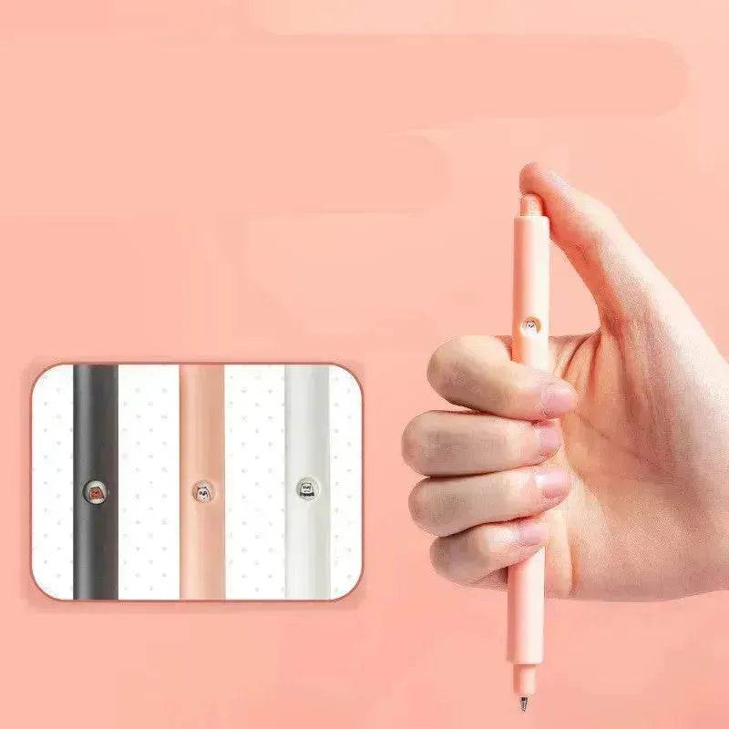 MINISO Color Stationery Black Sign Pen Cute Cartoon Bare Bear Press Gel Pen - EX-STOCK Canada