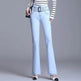 Korean Style Bootcut High-Waisted High Cotton Casual Jeans - EX-STOCK Canada