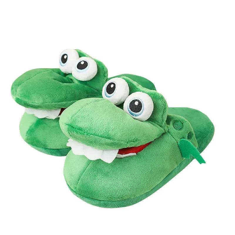 Cotton Slippers Mouth Will Move Plush Cute Funny Indoor Winter Couple Soft Bottom Plush Toys Indoor Slippers - EX-STOCK Canada