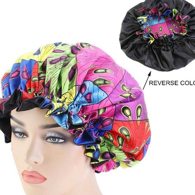 Bounce Curly Hair Bonnet Women Night Sleep Cap - EX-STOCK Canada