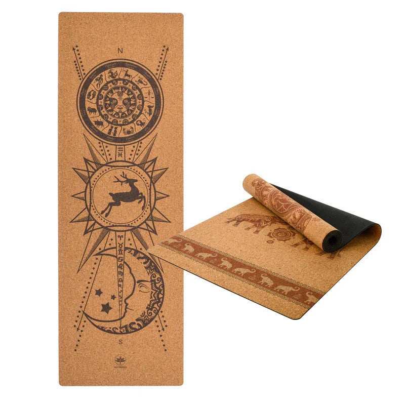 Natural Rubber Yoga Mat Cork Yoga Mat EX-STOCK Canada