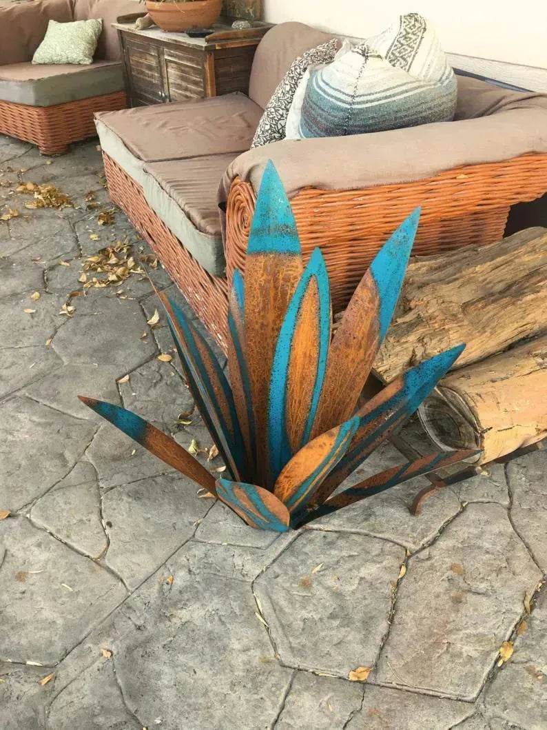 New Cross-Border Iron Art Agave Plant Ornaments Agave Garden Ornaments - EX-STOCK Canada