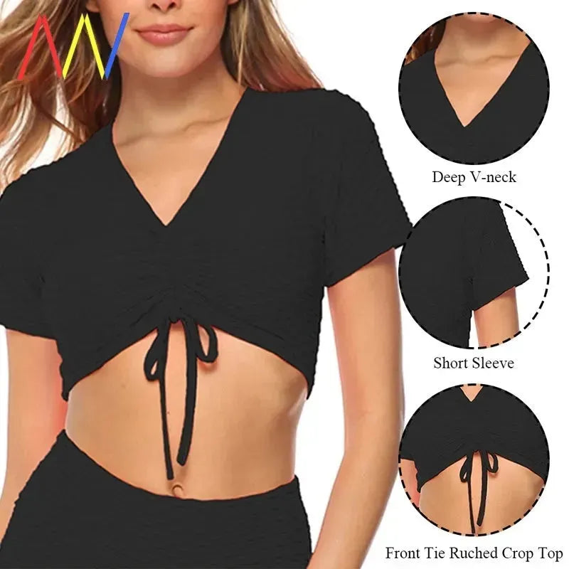 Tank Top Women Crop Gym Yoga Sport Bra Sports Shirts Workout - EX-STOCK CANADA
