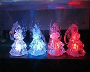 Colorful Acrylic Angel Night Light Christmas Gifts - EX-STOCK Canada