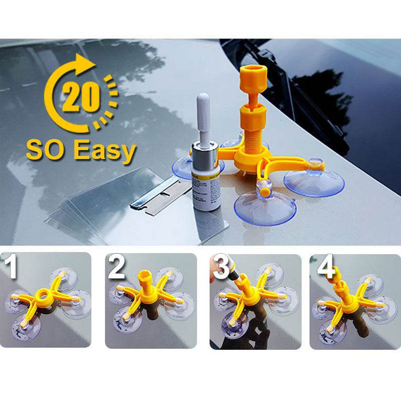 Car Repair Kit Car Window Glass Scratch Crack Restore Repair Tool Car Window Screen Polishing Polishing - EX-STOCK Canada