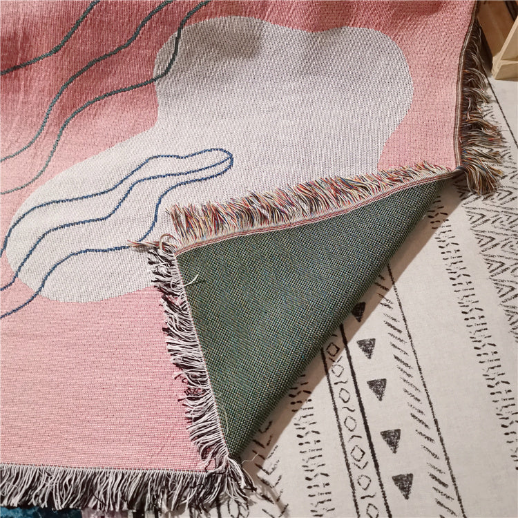 Leisure Blanket Line Blanket Creative Personality Art Blanket Cover Blanket Sofa Blanket EX-STOCK Canada
