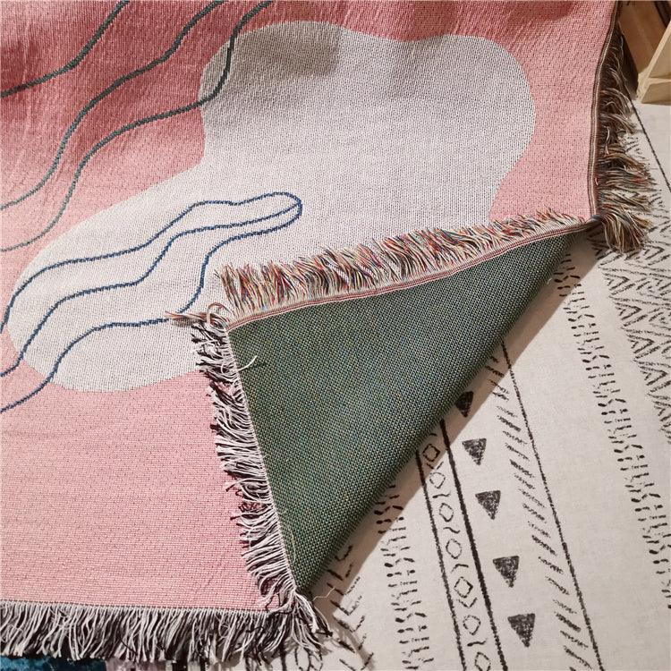 Leisure Blanket Line Blanket Creative Personality Art Blanket Cover Blanket Sofa Blanket EX-STOCK Canada