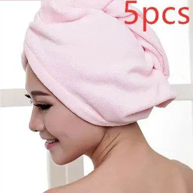 Women's Microfiber Hair Dryer Cap Absorbent Hair Towel. - EX-STOCK Canada