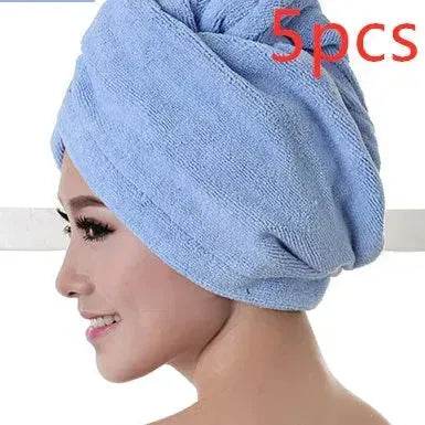 Women's Microfiber Hair Dryer Cap Absorbent Hair Towel. - EX-STOCK Canada