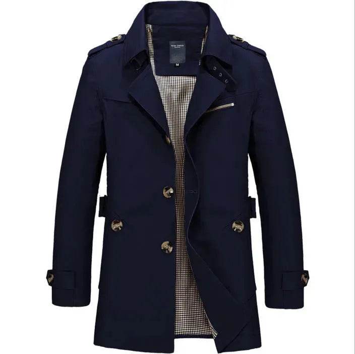 Spring Men's Casual Mid-length Thin Windbreaker Men's Top - EX-STOCK Canada