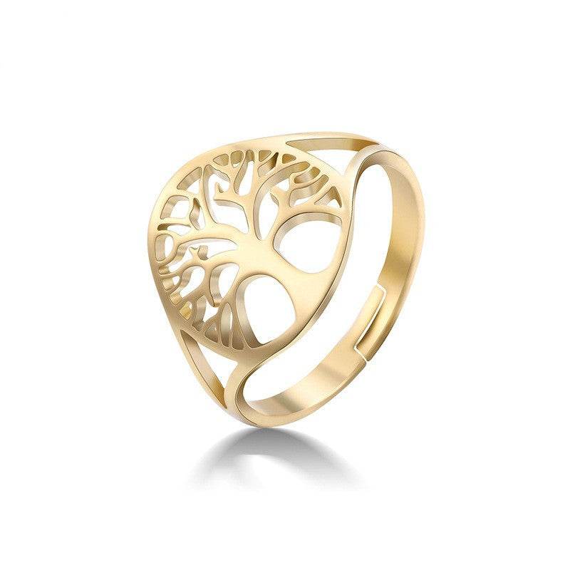 Retro Hollow Design Tree Of Life Dress Ring Unisex - EX-STOCK Canada