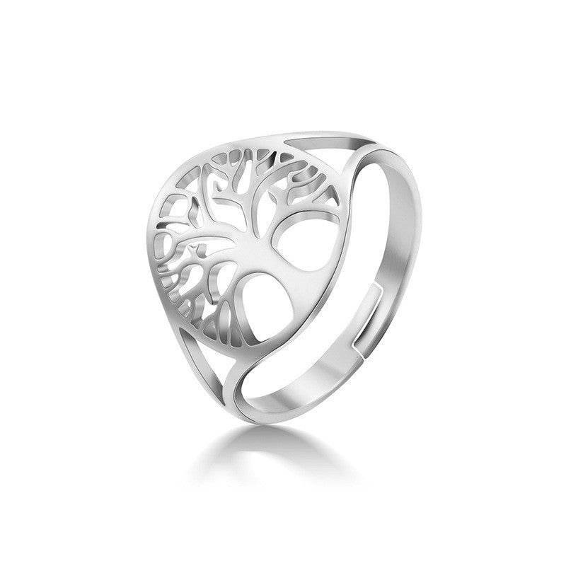 Retro Hollow Design Tree Of Life Dress Ring Unisex - EX-STOCK Canada