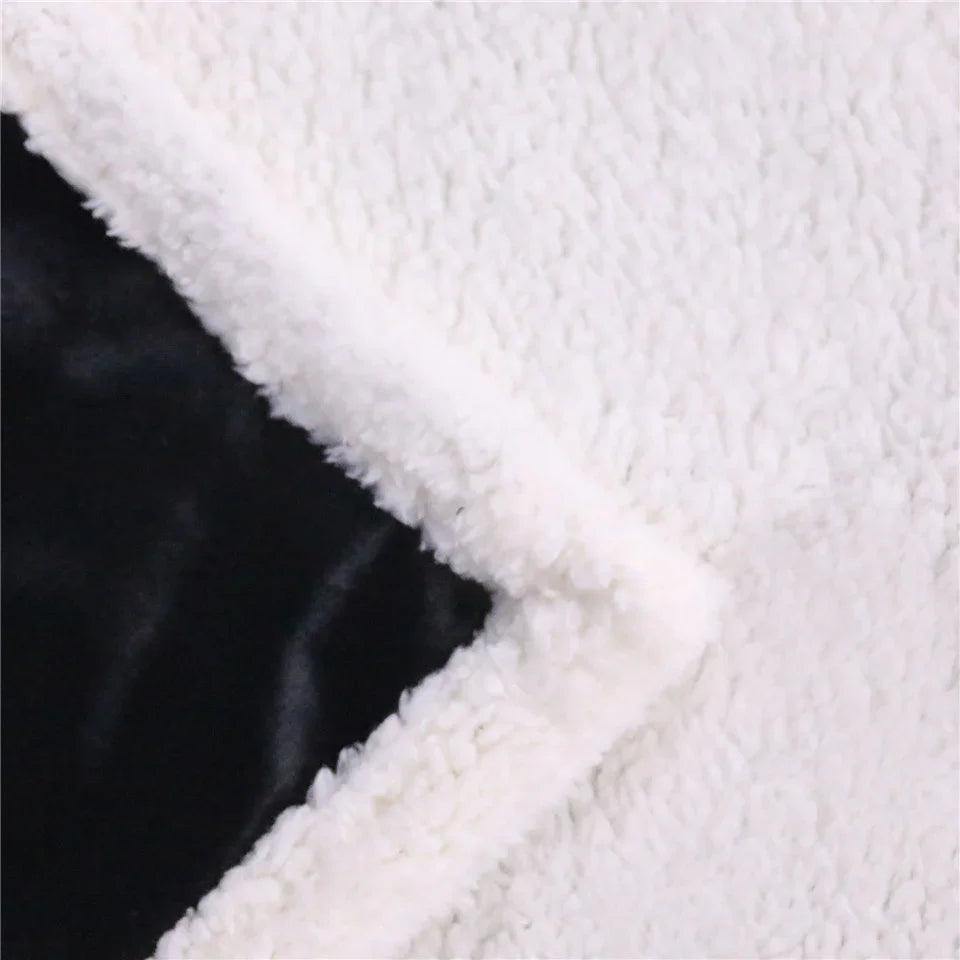 Couverture en polaire de coton imprimé, couverture de canapé, couverture paresseuseEX-STOCK Canada