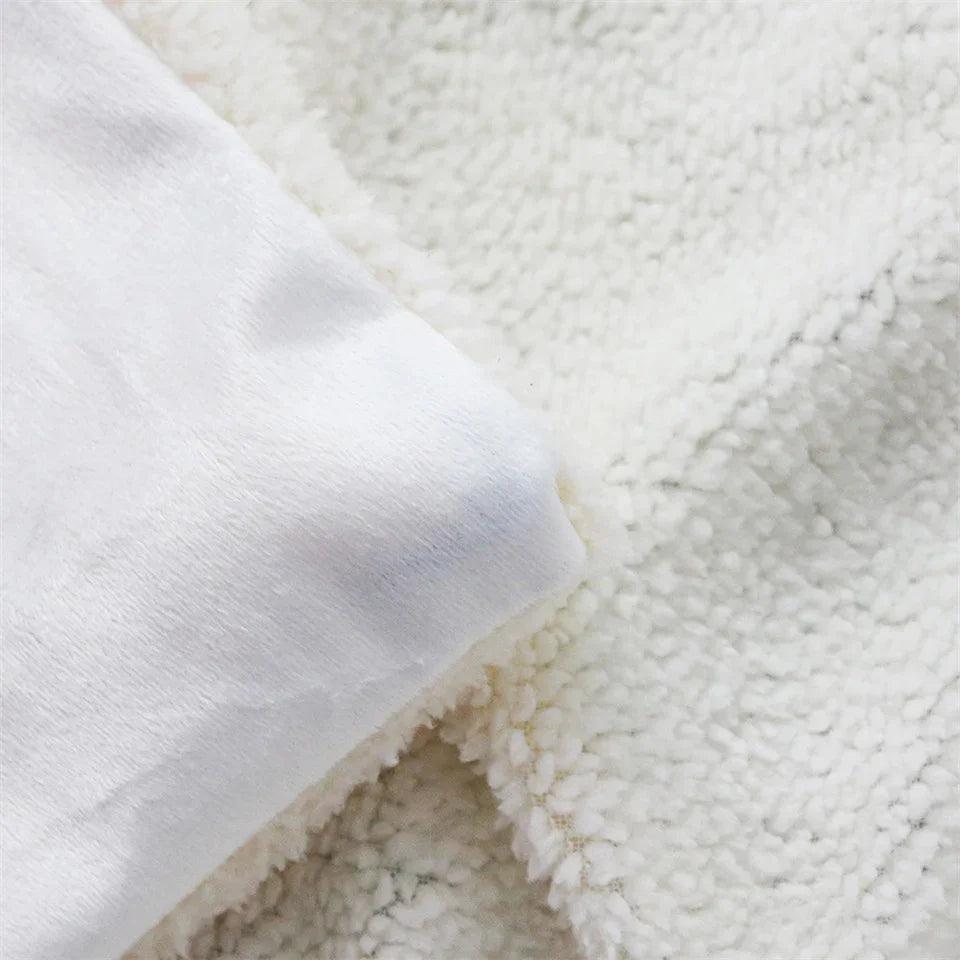 Couverture en polaire de coton imprimé, couverture de canapé, couverture paresseuseEX-STOCK Canada