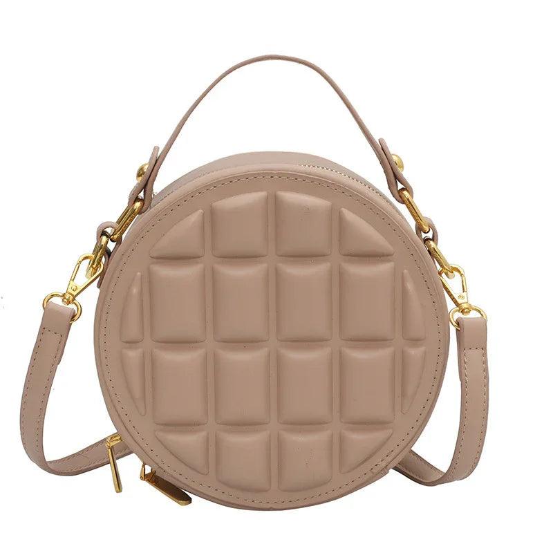 Pu Chocolate One-shoulder Diagonal Bag EX-STOCK Canada