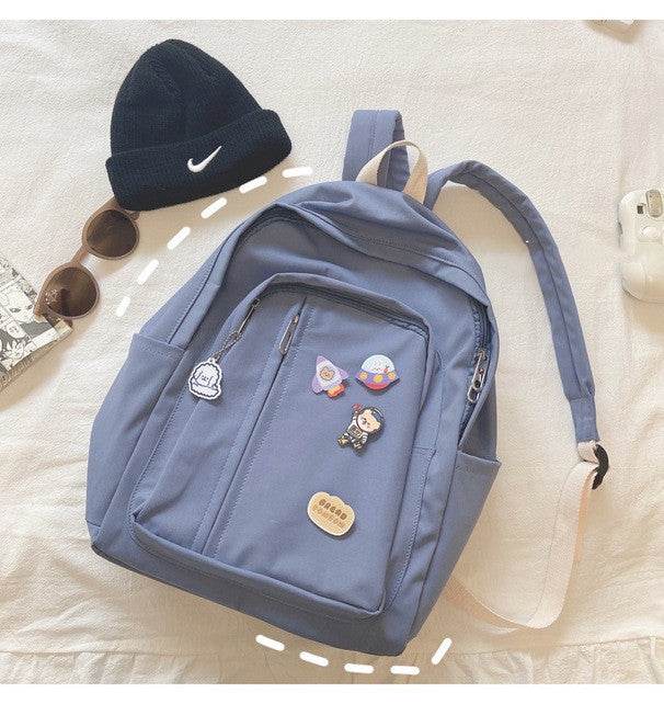 Korean Harajuku Backpack – Cute School Bag for Girls - EX-STOCK Canada