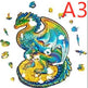 Animal Shaped Wooden Puzzle Play Toy for Kids 14 years above - EX-STOCK Canada
