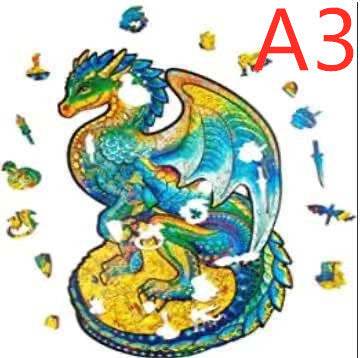 Animal Shaped Wooden Puzzle Play Toy for Kids 14 years above - EX-STOCK Canada