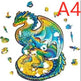 Animal Shaped Wooden Puzzle Play Toy for Kids 14 years above - EX-STOCK Canada