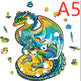 Animal Shaped Wooden Puzzle Play Toy for Kids 14 years above - EX-STOCK Canada