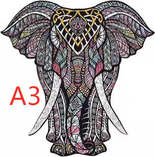 Animal Shaped Wooden Puzzle Play Toy for Kids 14 years above - EX-STOCK Canada
