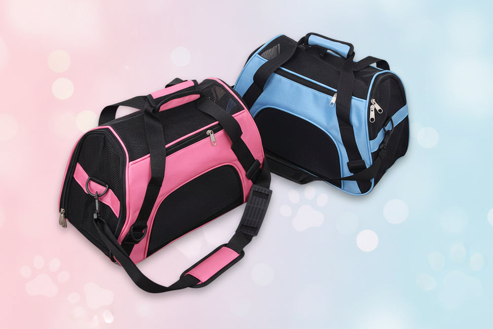 Portable Pet Mesh Carrier Bag – Soft-Sided Travel Bag for Cats & Small Dogs (S/M/L)