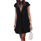 Women Casual summer day dresses V Neck summer mini dress - EX-STOCK Canada
