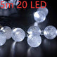 Crystal solar power of the led lamp string lights christmas lights solar garden outdoor decoration for christmas - EX-STOCK Canada