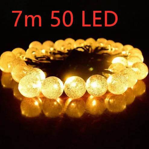Crystal solar power of the led lamp string lights christmas lights solar garden outdoor decoration for christmas - EX-STOCK Canada