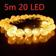 Crystal solar power of the led lamp string lights christmas lights solar garden outdoor decoration for christmas - EX-STOCK Canada