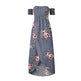 Elegant Ladies Summer Boho Vacation Resort Slit Maxi dress off shoulder Long floral Beach summer slit dress - EX-STOCK Canada